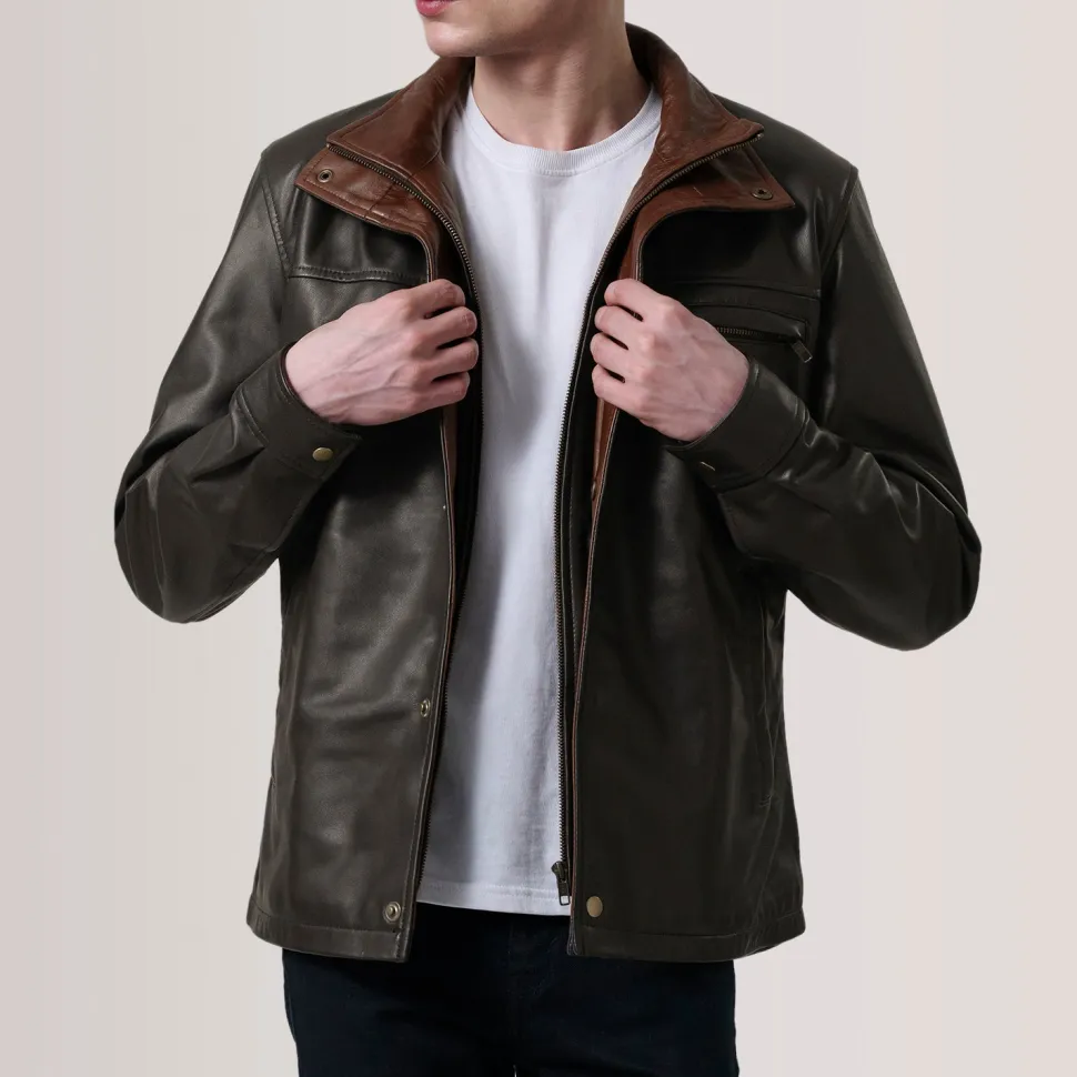 Sean Brown Leather Classic Jacket