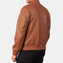 Shane Brown Leather Bomber Jacket