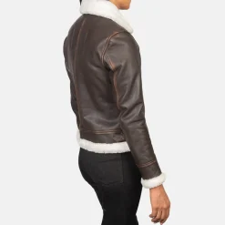 Sherilyn B-3 Brown Leather Bomber Jacket