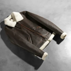 Sherilyn B-3 Brown Leather Bomber Jacket