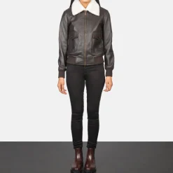 Stella G-1 Brown Leather Bomber Jacket