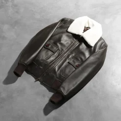 Stella G-1 Brown Leather Bomber Jacket