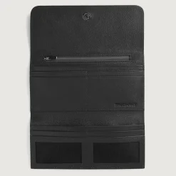 Taylor Black Leather Continental Wallet