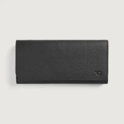 Taylor Black Leather Continental Wallet
