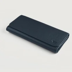 Taylor Blue Leather Continental Wallet