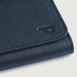 Taylor Blue Leather Continental Wallet