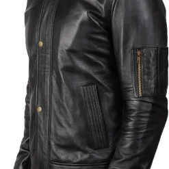 Tea House Black Leather Biker Jacket