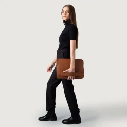 The Baxter Brown Leather Laptop Sleeve