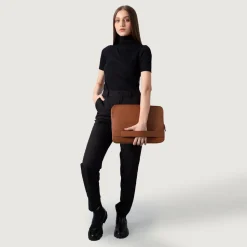 The Baxter Brown Leather Laptop Sleeve