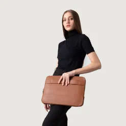 The Baxter Brown Leather Laptop Sleeve