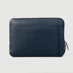The Baxter Midnight Blue Leather Laptop Sleeve