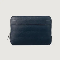 The Baxter Midnight Blue Leather Laptop Sleeve