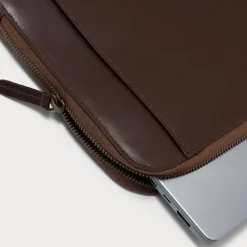 The Baxter Vintage Brown Leather Laptop Sleeve