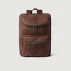 The Bedford Vintage Distressed Brown Leather Backpack
