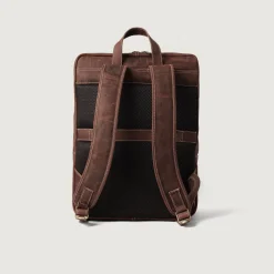 The Bedford Vintage Distressed Brown Leather Backpack