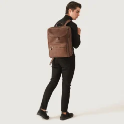 The Bedford Vintage Tan Leather Backpack