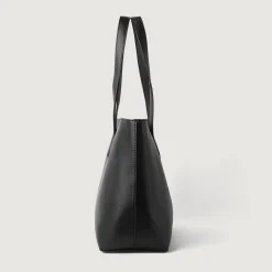 The Bianca Black Leather Tote Bag