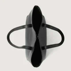 The Bianca Black Leather Tote Bag