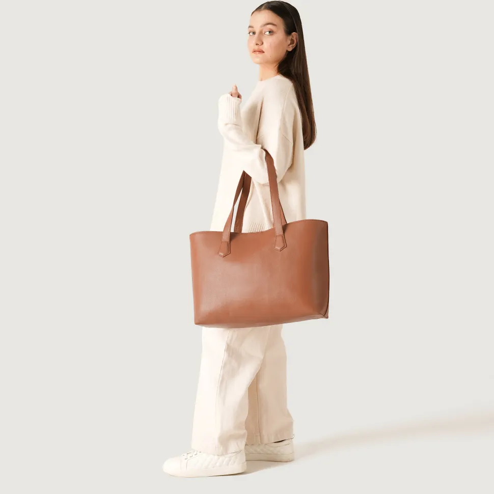 The Bianca Brown Leather Tote Bag