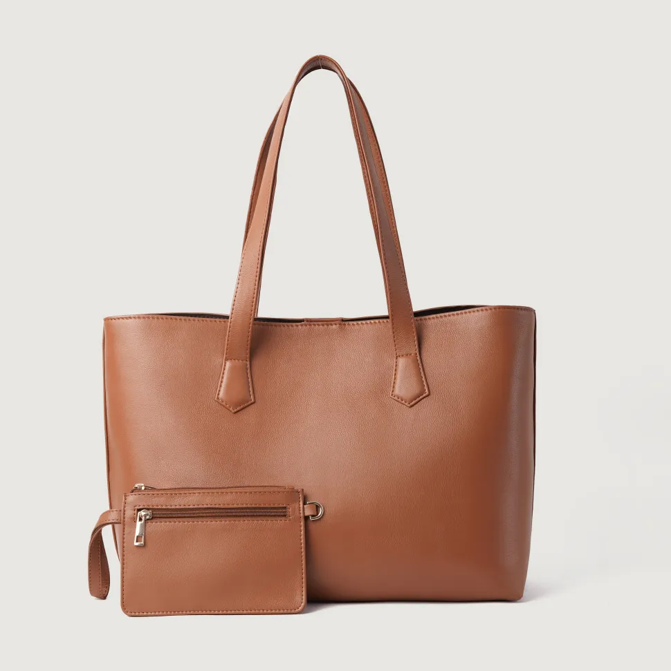 The Bianca Brown Leather Tote Bag