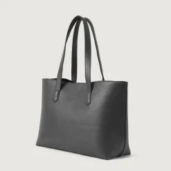 The Bianca Grey Leather Tote Bag
