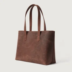 The Bianca Vintage Distressed Brown Leather Tote Bag