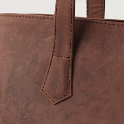 The Bianca Vintage Distressed Brown Leather Tote Bag