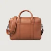 The Captain Brown Leather Briefcase