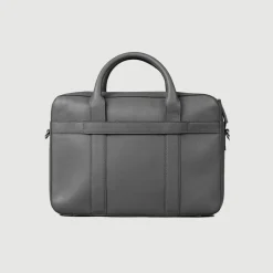 The Captain Grey Leather Briefcase