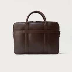 The Captain Vintage Brown Leather Briefcase