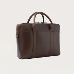 The Captain Vintage Brown Leather Briefcase