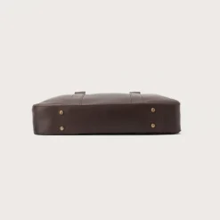 The Captain Vintage Brown Leather Briefcase