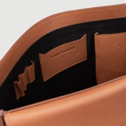 The Carismatico Brown Leather Messenger Bag