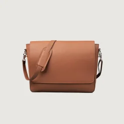 The Carismatico Brown Leather Messenger Bag
