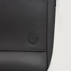 The Carismatico Grey Leather Messenger Bag