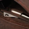 The Cristoph Vintage Distressed Brown Leather Messenger Bag