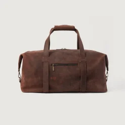 The Dale Duffle Vintage Distressed Brown Leather Duffle Bag