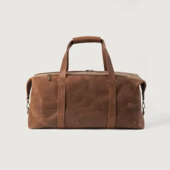 The Dale Vintage Tan Brown Leather Duffle Bag