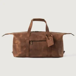 The Dale Vintage Tan Brown Leather Duffle Bag