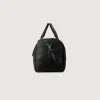 The Darrio Black Leather Duffle Bag