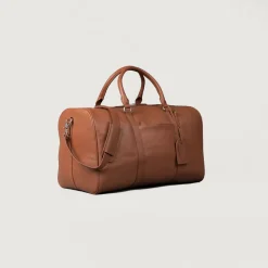 The Darrio Brown Leather Duffle Bag