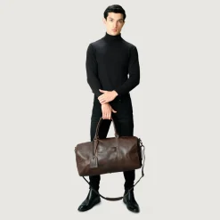 The Darrio Vintage Brown Leather Duffle Bag