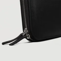 The Eclectic Black Leather Folio Organizer