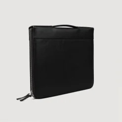 The Eclectic Black Leather Folio Organizer