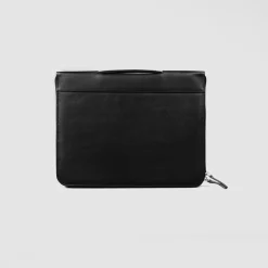 The Eclectic Black Leather Folio Organizer