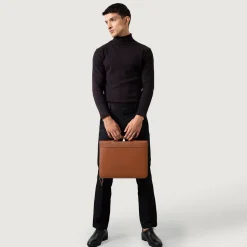 The Eclectic Brown Leather Folio Organizer