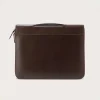 The Eclectic Vintage Brown Leather Folio Organizer