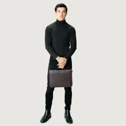 The Eclectic Vintage Brown Leather Folio Organizer