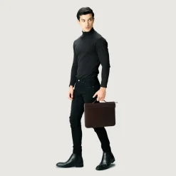 The Eclectic Vintage Brown Leather Folio Organizer