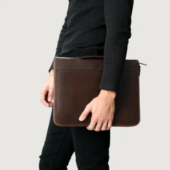 The Eclectic Vintage Brown Leather Folio Organizer